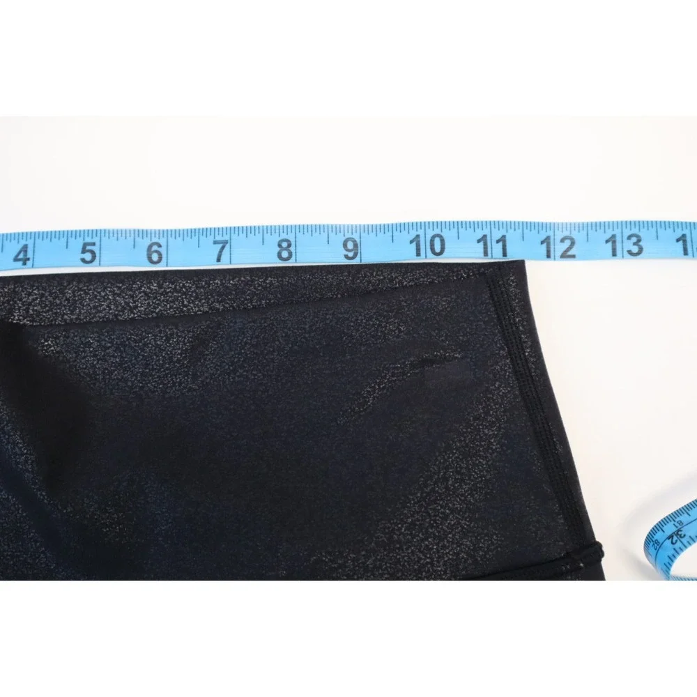 Lululemon‎ Women's Black Foil Wunder Under High Rise Tight - Picture 7 of 8